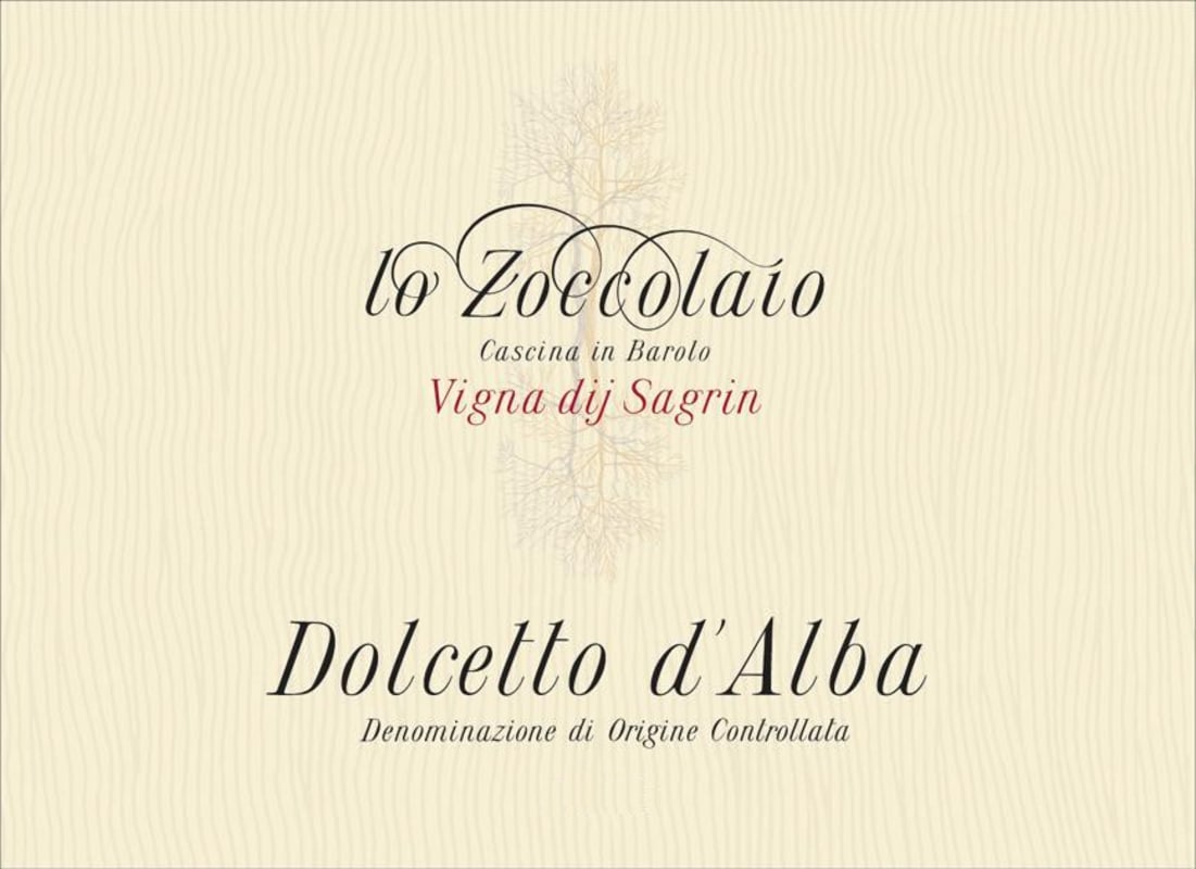 Villa Lanata Dolcetto d'Alba Lo Zoccolaio Vigna Dij Sagrin 2009 Front Label