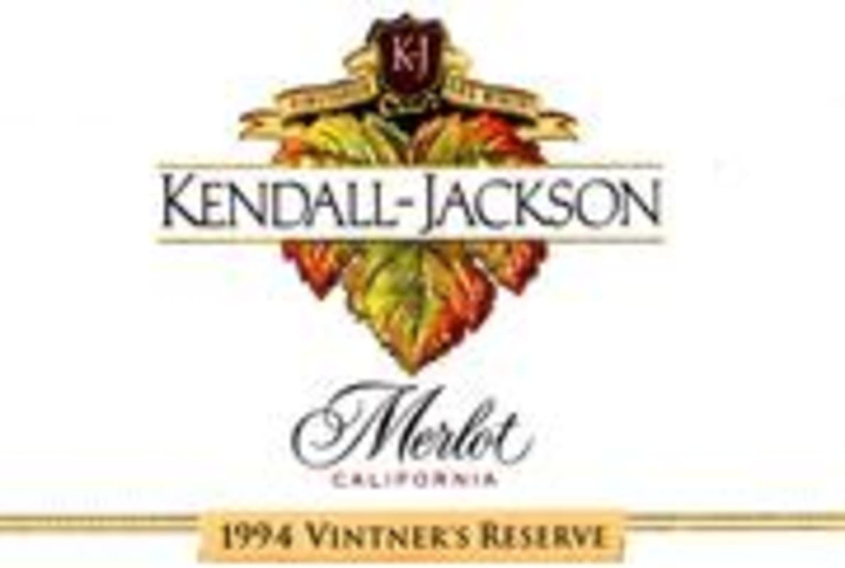 Kendall-Jackson Vintner's Reserve Merlot 1997 Front Label