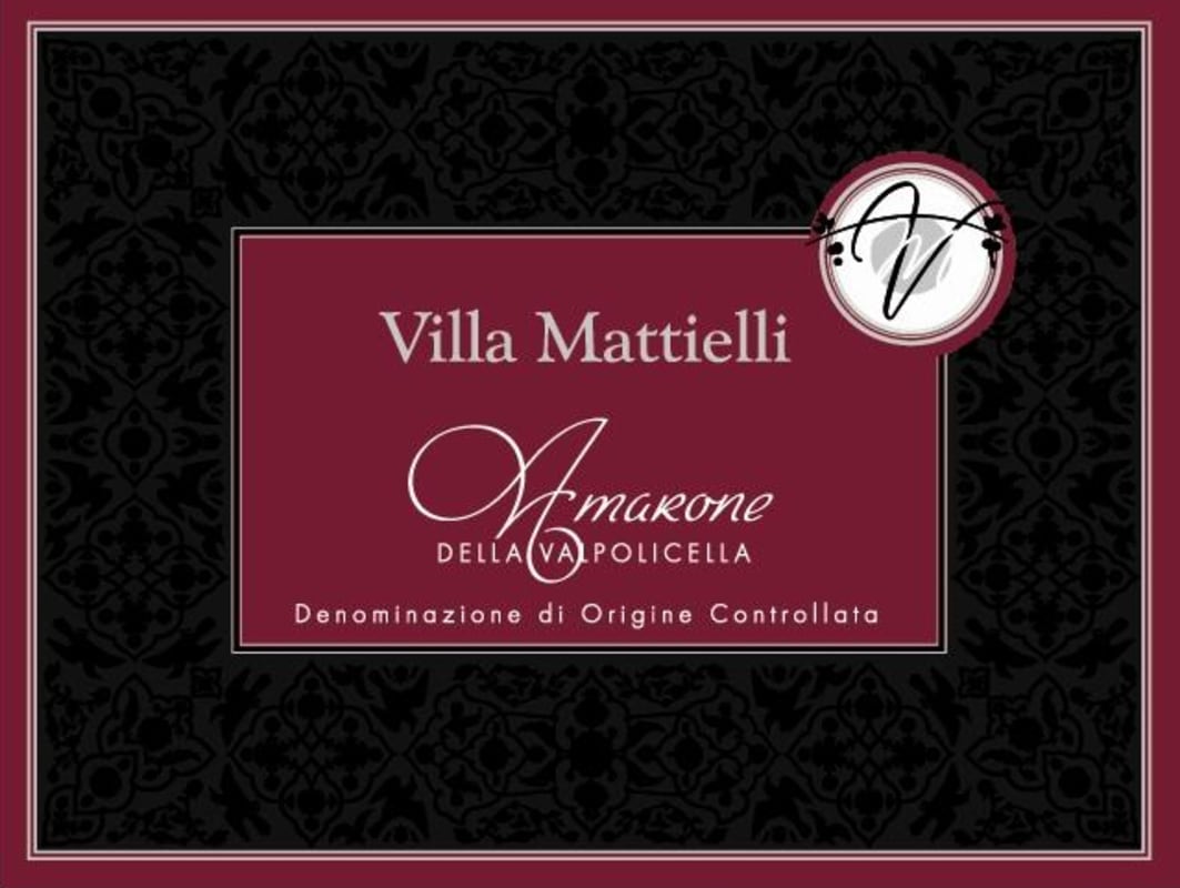 Villa Mattielli Amarone della Valpolicella 2008 Front Label