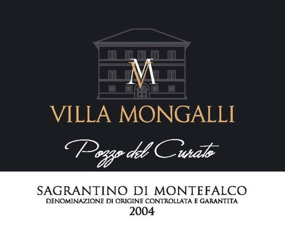 Villa Mongalli Montefalco Sagrantino Pozzo del Curato 2004 Front Label