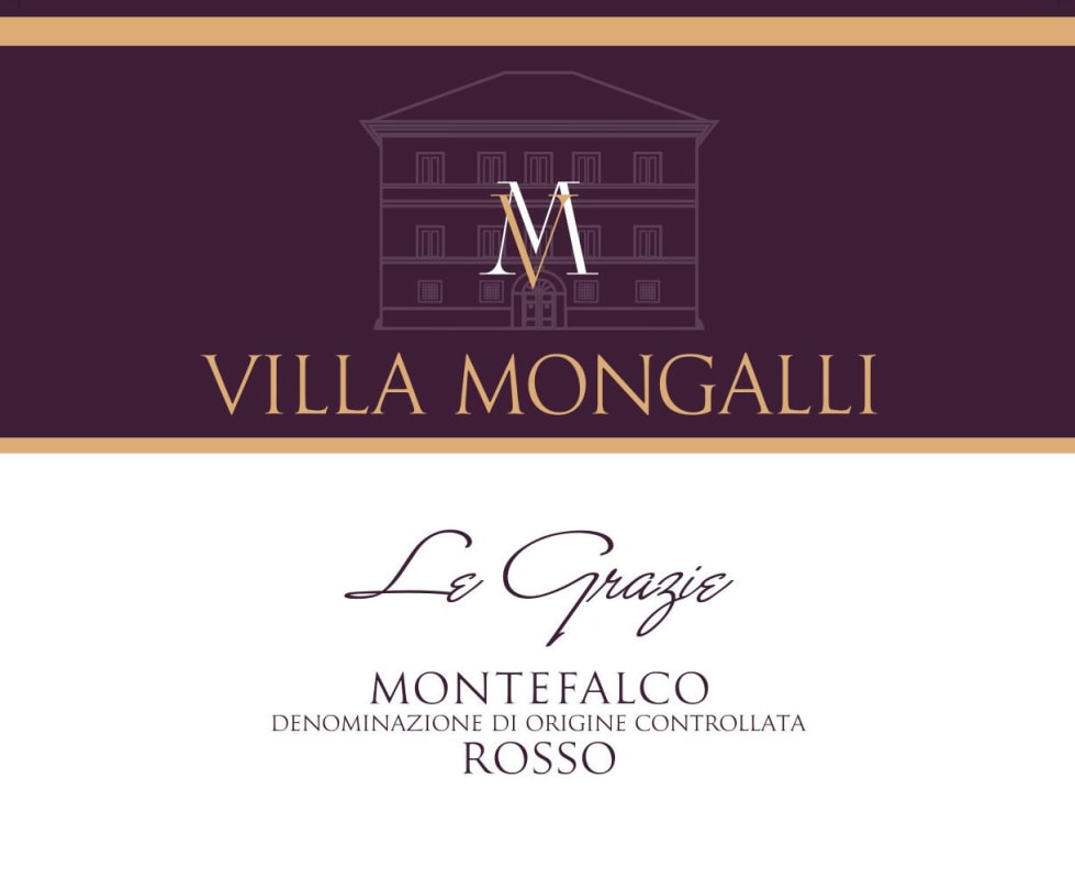 Villa Mongalli Montefalco Le Grazie Rosso 2008 Front Label