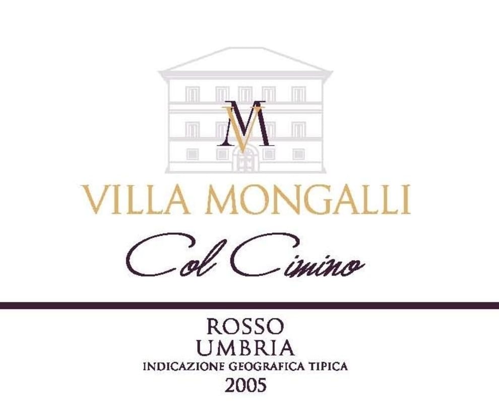 Villa Mongalli Col Cimino Rosso 2005 Front Label
