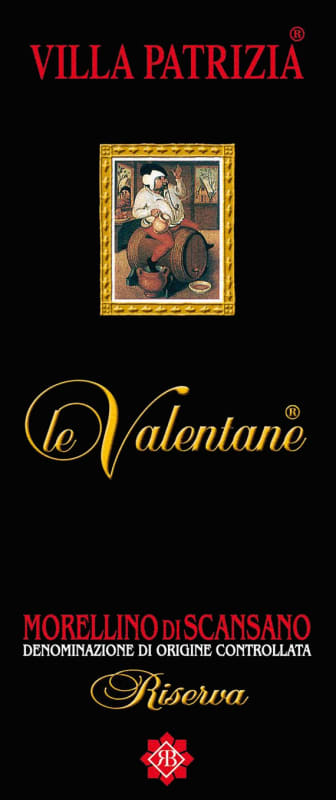 Villa Patrizia Morellino di Scansano Le Valentane Riserva 2009 Front Label