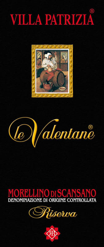 Villa Patrizia Morellino di Scansano Le Valentane Riserva 2007 Front Label