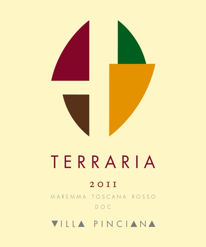 Villa Pinciana Maremma Toscana Terraria Rosso 2011 Front Label