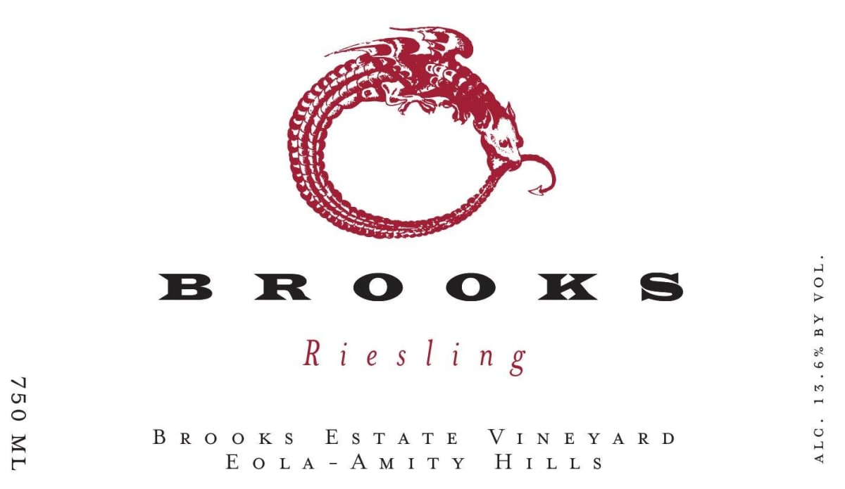 Brooks Estate Vineyard Riesling 2015 Front Label