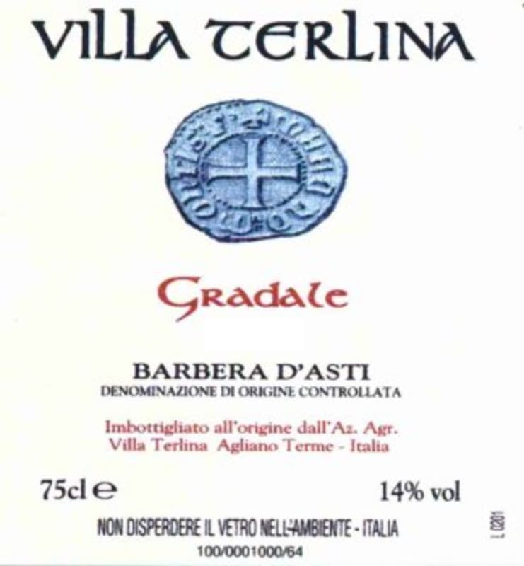 Quinta de Loureiro Barbera d'Asti Gradale 2004 Front Label