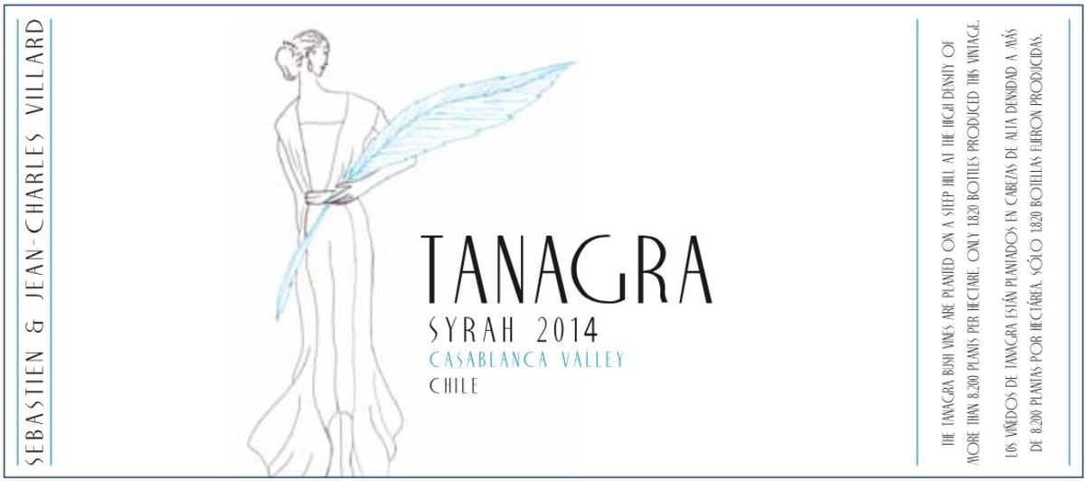 Villard Estate Tanagra Syrah 2014 Front Label