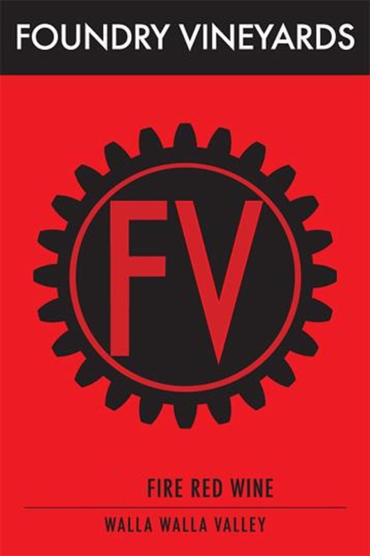 Foundry Vineyards FV Fire Red 2012 Front Label