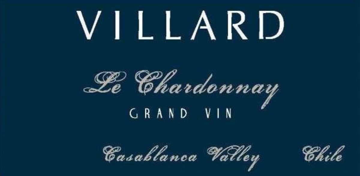 Villard Estate Grand Vin Le Chardonnay 2015 Front Label