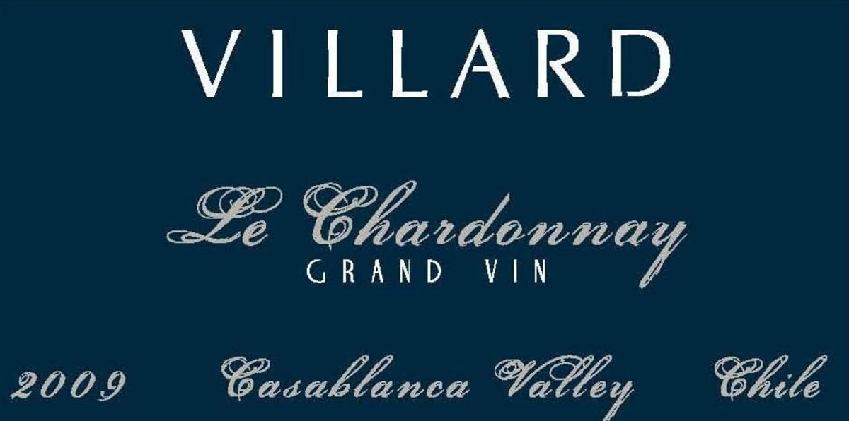 Villard Estate Grand Vin Le Chardonnay 2009 Front Label