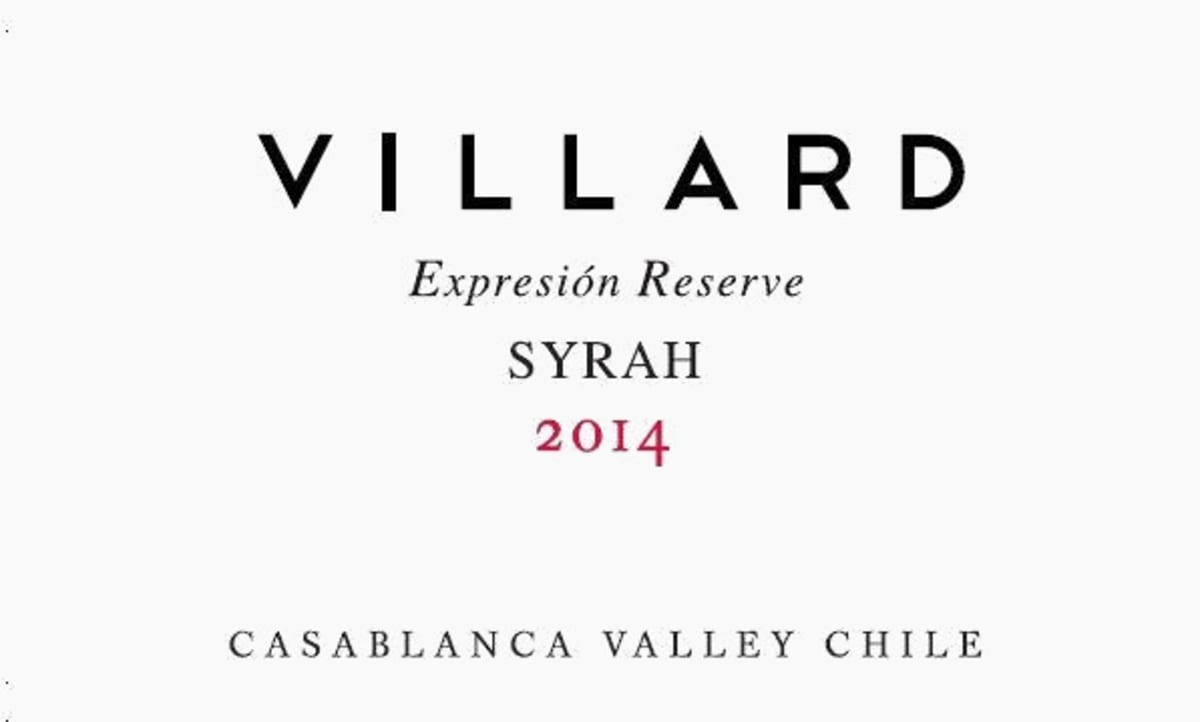 Villard Estate Expresion Reserve Syrah 2014 Front Label