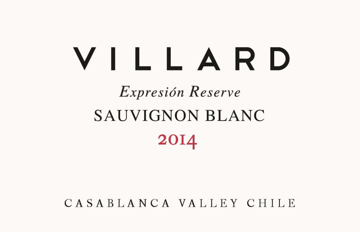 Villard Estate Expresion Reserve Sauvignon Blanc 2014 Front Label