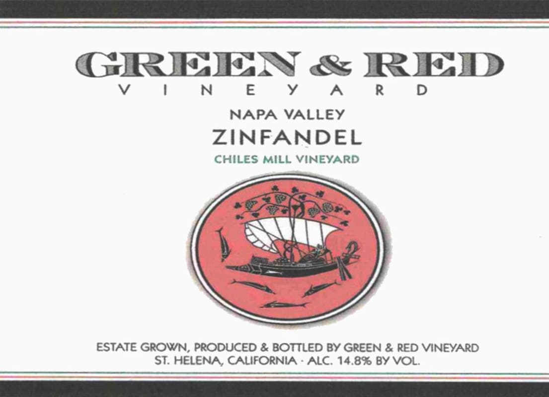 Green & Red Chiles Mill Vineyards Zinfandel 2003 Front Label