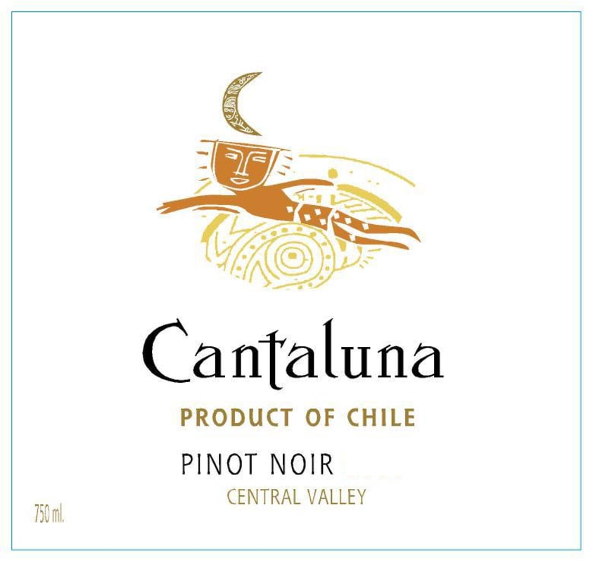 Vina Cantaluna S.A. Central Valley Pinot Noir 2012 Front Label