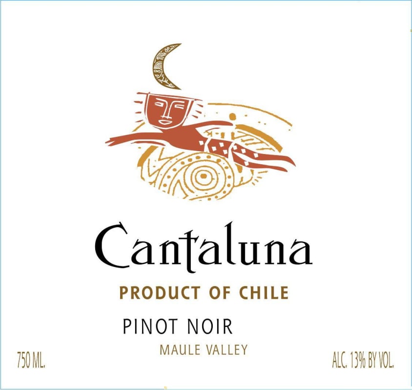 Vina Cantaluna S.A. Central Valley Pinot Noir 2008 Front Label