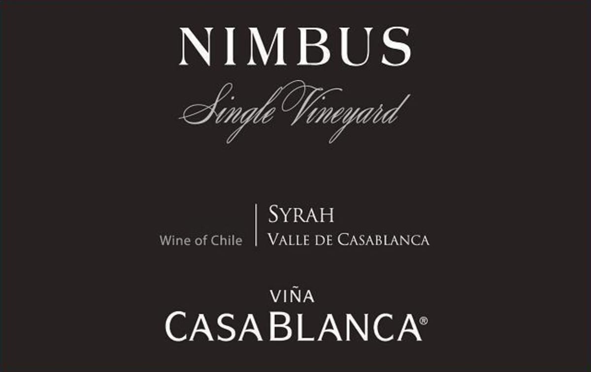 Vina Casablanca Nimbus Single Vineyard Syrah 2010 Front Label