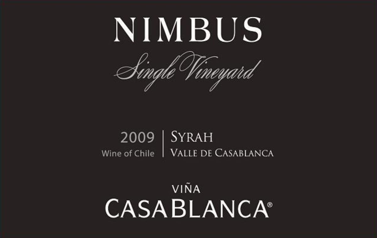 Vina Casablanca Nimbus Single Vineyard Syrah 2009 Front Label