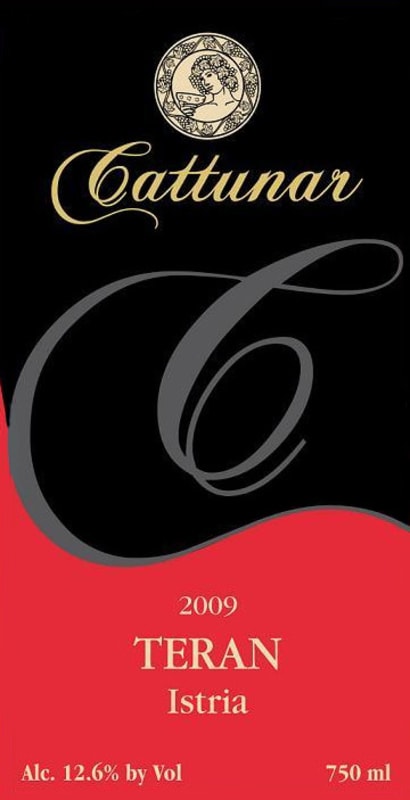 Vina Cattunar Teran 2009 Front Label