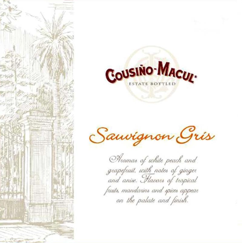 Vina Cousino-Macul Sauvignon Gris 2013 Front Label