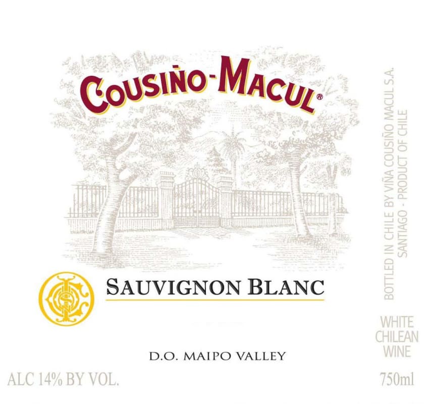 Vina Cousino-Macul Sauvignon Blanc 2012 Front Label