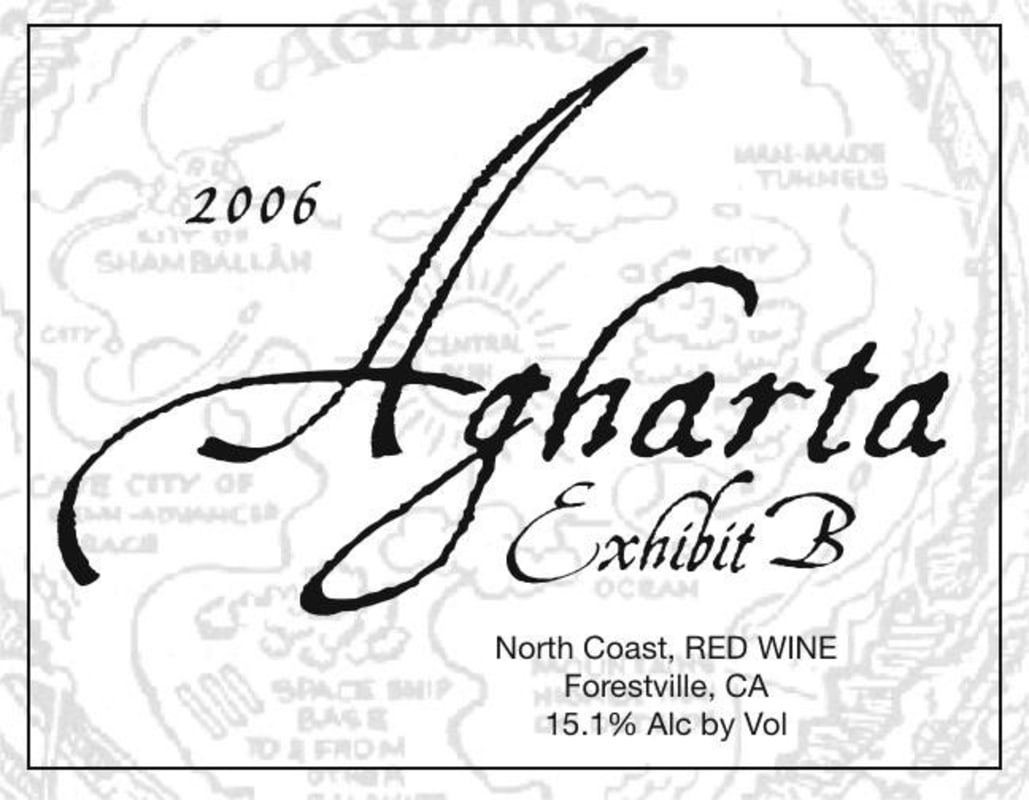Agharta Exhibit B Red 2006 Front Label