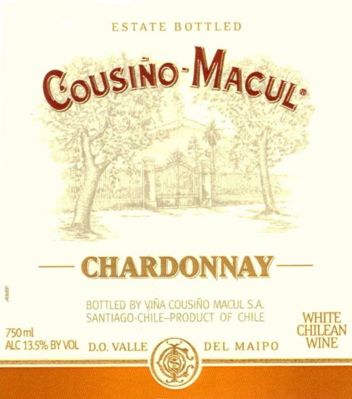 Vina Cousino-Macul Chardonnay 2007 Front Label