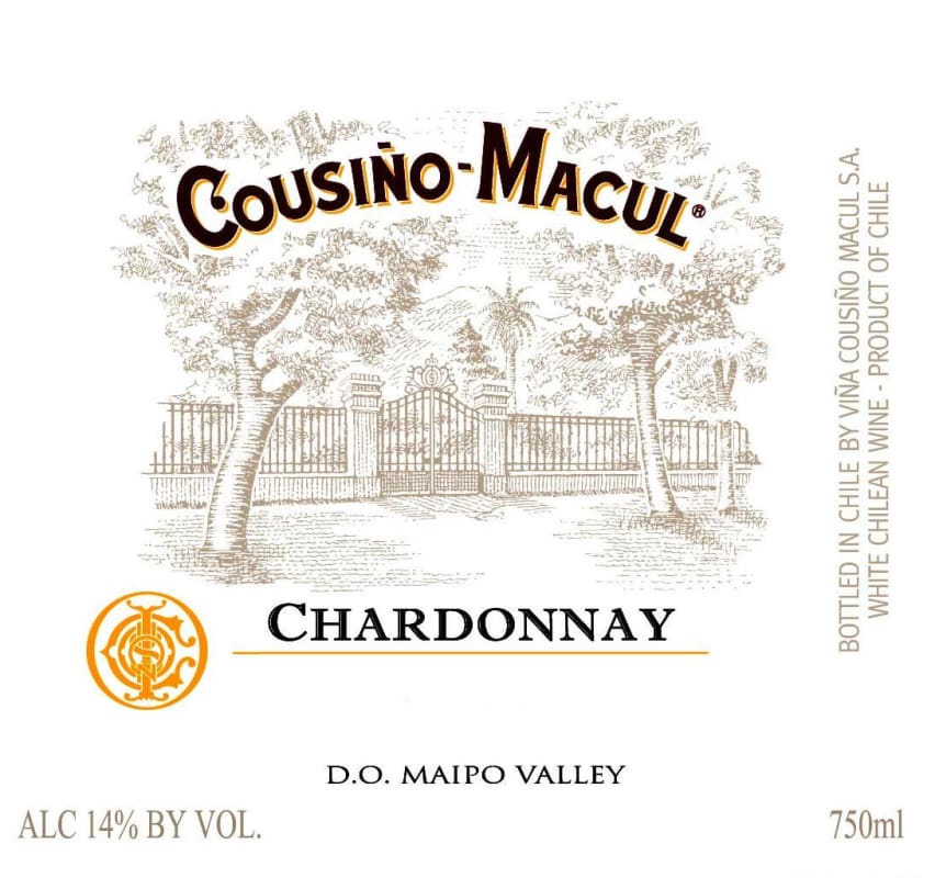 Vina Cousino-Macul Chardonnay 2013 Front Label