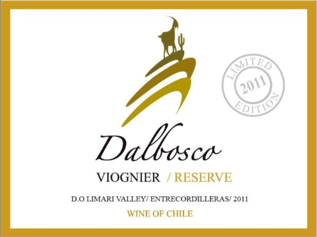 Vina Dalbosco Reserve Viognier 2011 Front Label