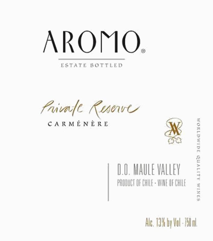 Vina el Aromo Private Reserve Carmenere 2013 Front Label