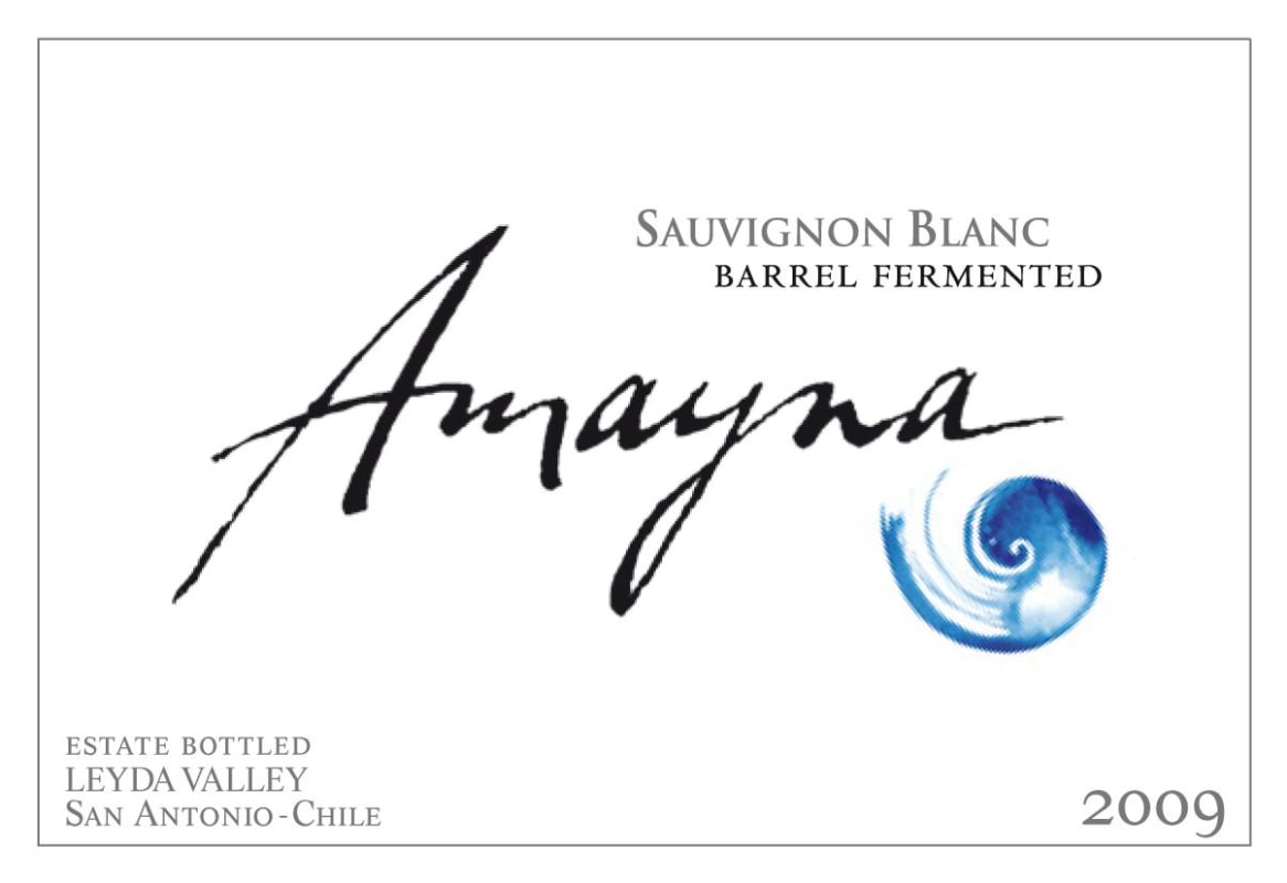 Vina Garces Silva Amayna Barrel Fermented Sauvignon Blanc 2009 Front Label
