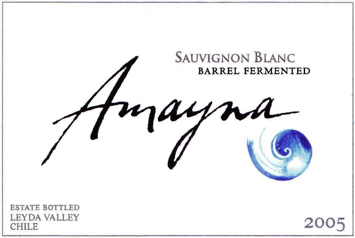 Vina Garces Silva Amayna Barrel Fermented Sauvignon Blanc 2005 Front Label