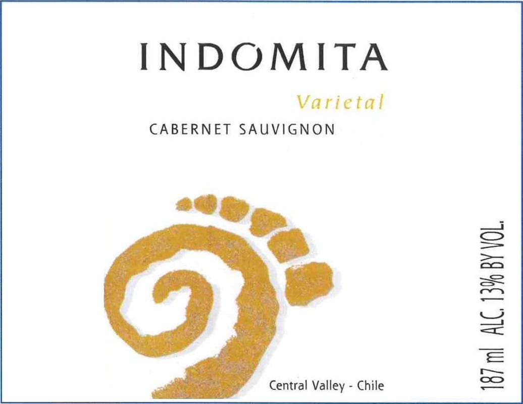 Vina Indomita Cabernet Sauvignon 2015 Front Label