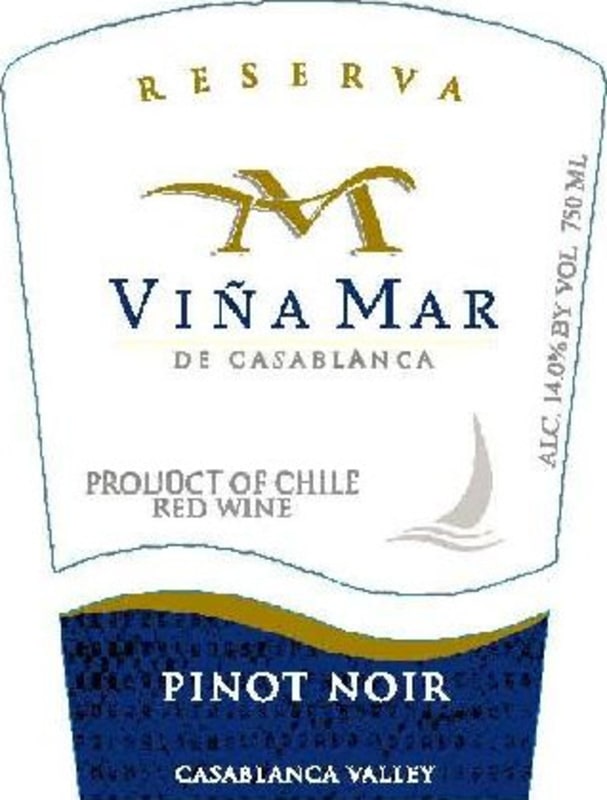 Vina Mar Reserva Pinot Noir 2010 Front Label