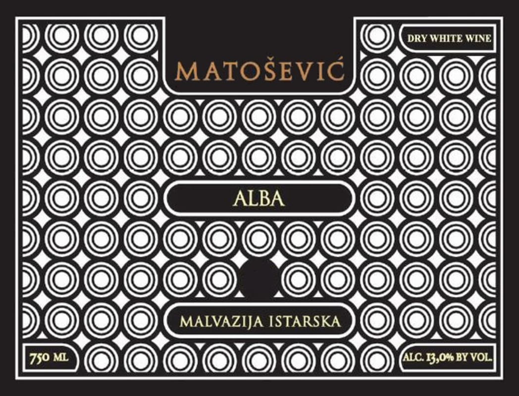Vina Matosevic Alba Malvazija Istarska 2013 Front Label