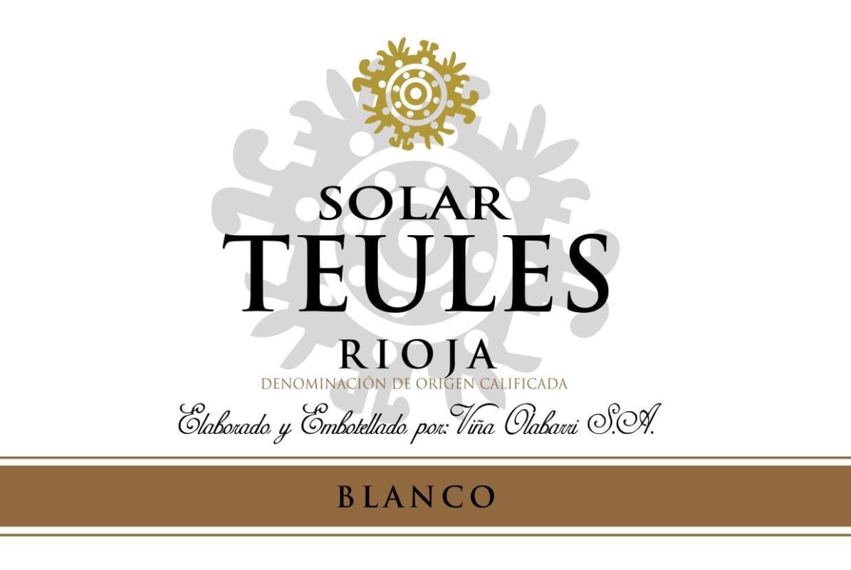 Vina Olabarri Solar Teules Blanco 2014 Front Label