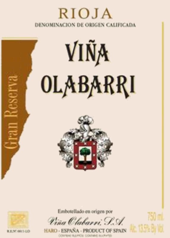 Vina Olabarri Gran Reserva 2005 Front Label