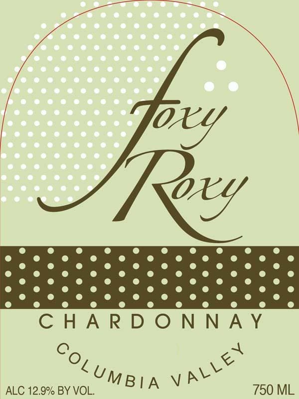 Foxy Roxy Wines Chardonnay 2014 Front Label