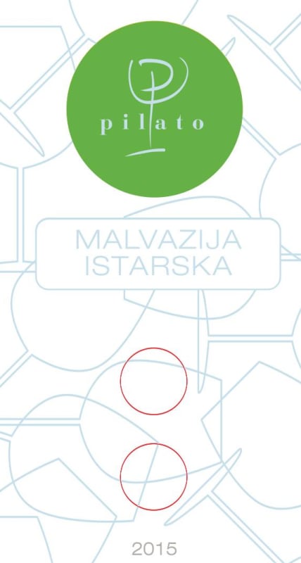 Vina Pilato Istarska Malvazija 2015 Front Label
