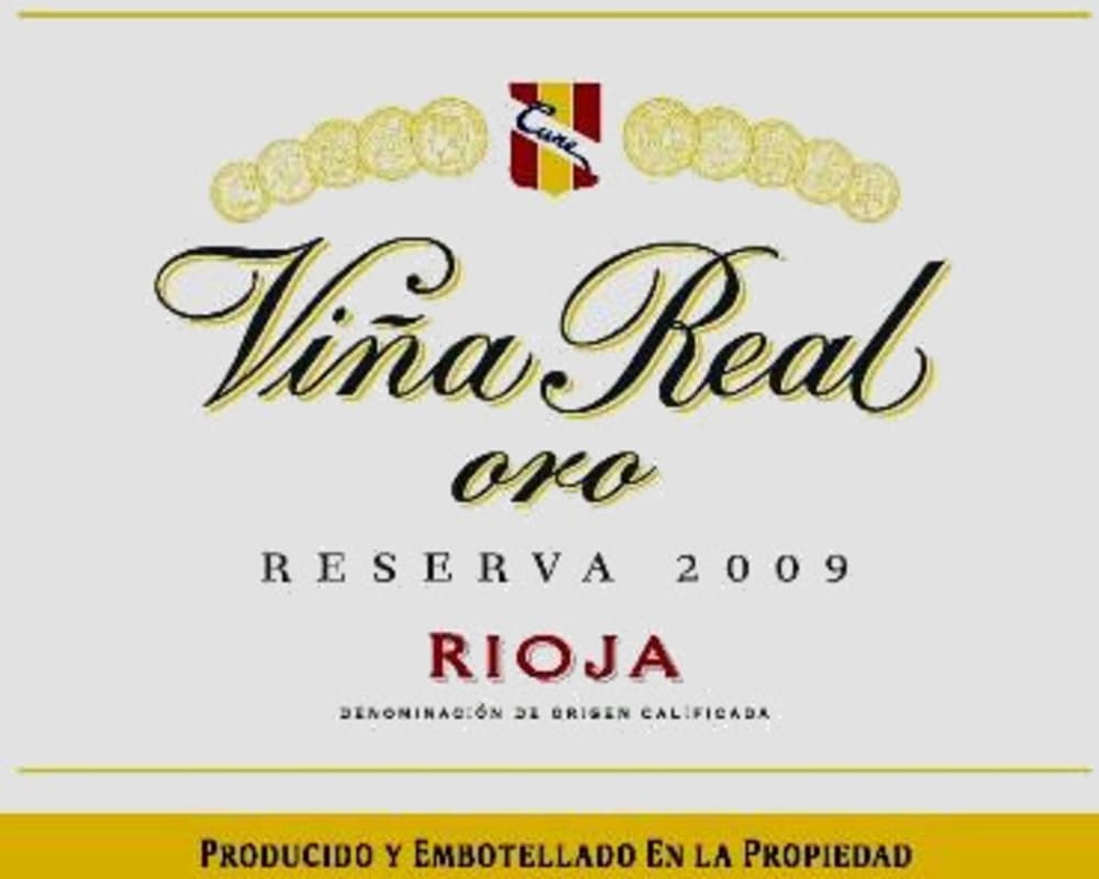 Vina Real Oro Reserva 2009 Front Label