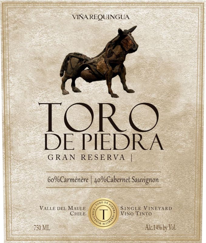 Vina Requingua Winery Toro de Piedra Gran Reserva Carmenere Cabernet Sauvignon 2011 Front Label