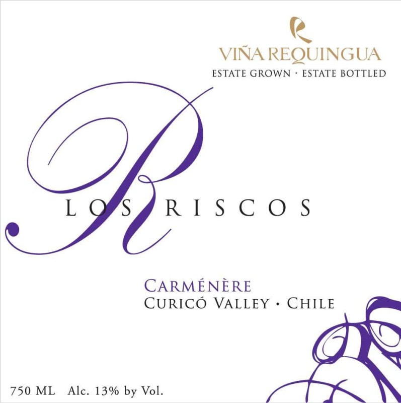 Vina Requingua Winery Los Riscos Carmenere 2014 Front Label