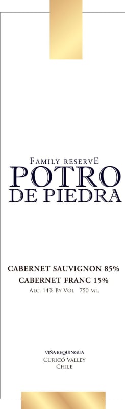 Vina Requingua Winery Potro de Piedra Family Reserve 2011 Front Label