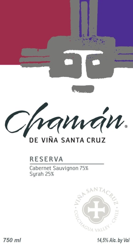 Vina Santa Cruz Chaman Reserva Cabernet Sauvignon Syrah 2012 Front Label