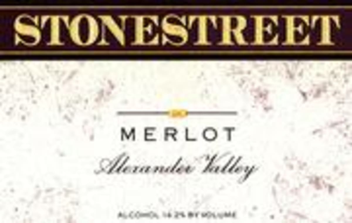 Stonestreet Alexander Valley Merlot 1996 Front Label