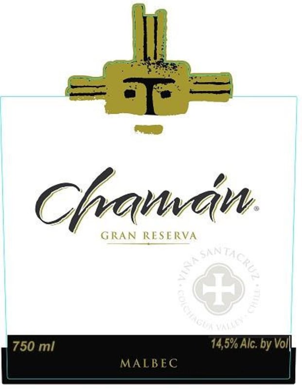 Vina Santa Cruz Chaman Gran Reserva Malbec 2014 Front Label