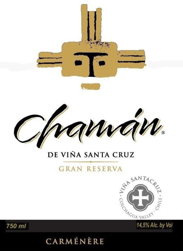 Vina Santa Cruz Chaman Gran Reserva Carmenere 2015 Front Label