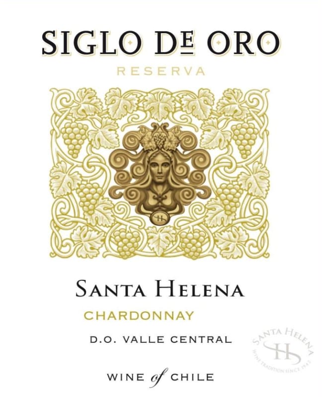 Vina Santa Helena Siglo de Oro Reserva Chardonnay 2014 Front Label