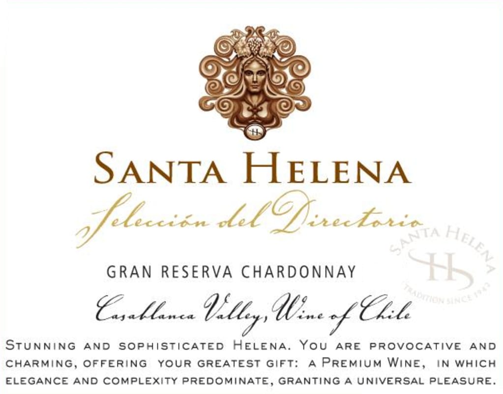 Vina Santa Helena Seleccion del Directorio Gran Reserva Chardonnay 2010 Front Label