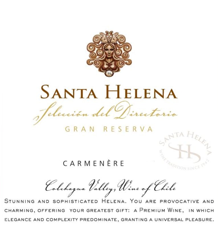 Vina Santa Helena Seleccion del Directorio Gran Reserva Carmenere 2009 Front Label